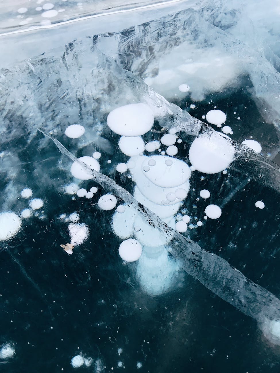 glacier on a lake